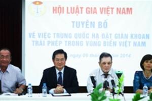 Hội Luật gia Việt Nam phản bác hành động của Trung Quốc