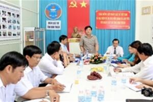 Chủ tịch Liên đoàn Luật sư Việt Nam và đại diện Dự án JICA thăm và làm việc tại tỉnh Ninh Thuận