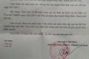 VKSND Cấp cao tại Hà Nội tiếp nhận đơn kêu oan trong vụ ly kỳ án giữa thủ đô!